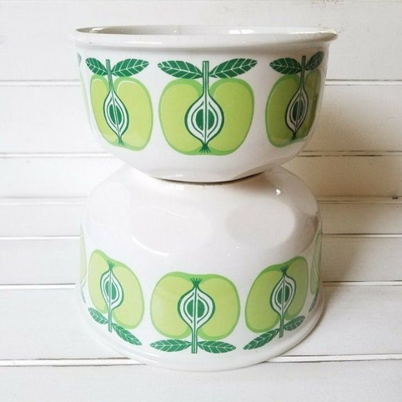 Large Size ARABIA FINLAND Green Apple Pomona - Picture 7 of 7